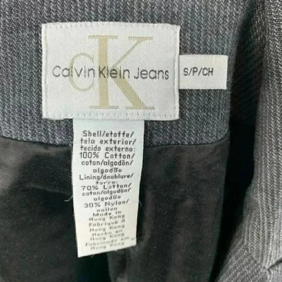 Calvin Klein jeans Jean blazer size SP pockets - Picture 7 of 10